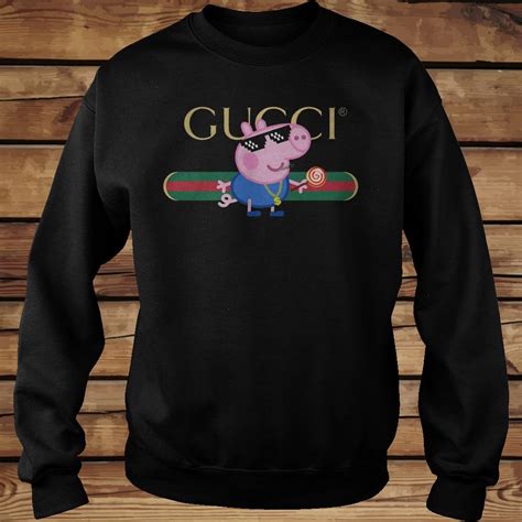 gucci peppa pig sweatshirt|gucci flying pig sweatshirt.